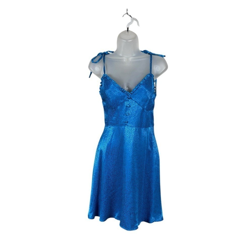 Zara Satin Babydoll Mini Slip Dress XS Cocktail Party Y2K Fairy Occasion New - Picture 2 of 6